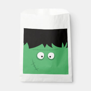 Sachets En Papier Halloween Trick ou Treat Cute Frankenstein Monster