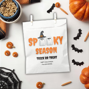 Sachets En Papier Halloween Trick ou Treat - Fantômes de saison Éffr