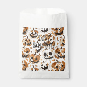 Sachets En Papier Halloween Western Cow-boy Cow-girl Citrouilles