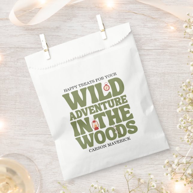 Sachets En Papier Happy Camper Adventure Birthday (Coupé)