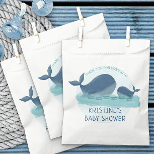 Sachets En Papier Happy Whales Ocean Theme Baby shower