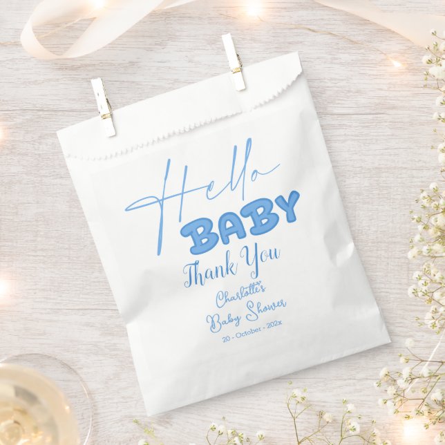 Sachets En Papier Hello Baby Elegant Baby shower (Coupé)