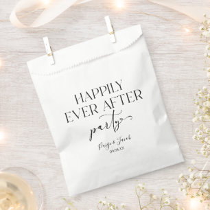 Sachets En Papier Heureusement Jamais Après La Réception De Mariage 
