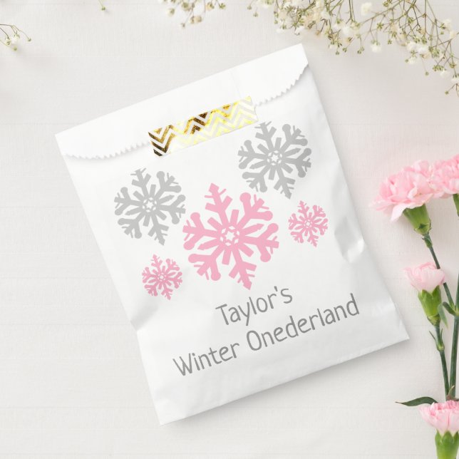 Sachets En Papier Hiver Onederland 1er anniversaire (Scellé)