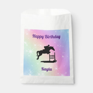 Sachets En Papier Horse Show Jumping Anniversaire Fête Favoriser les