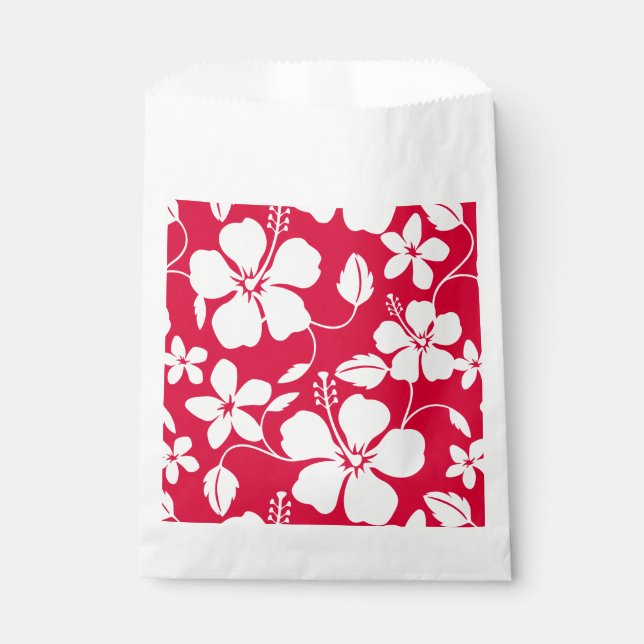 SACHETS EN PAPIER HULA HAÏIENNE (HIBISCUS) ROUGE (Devant)