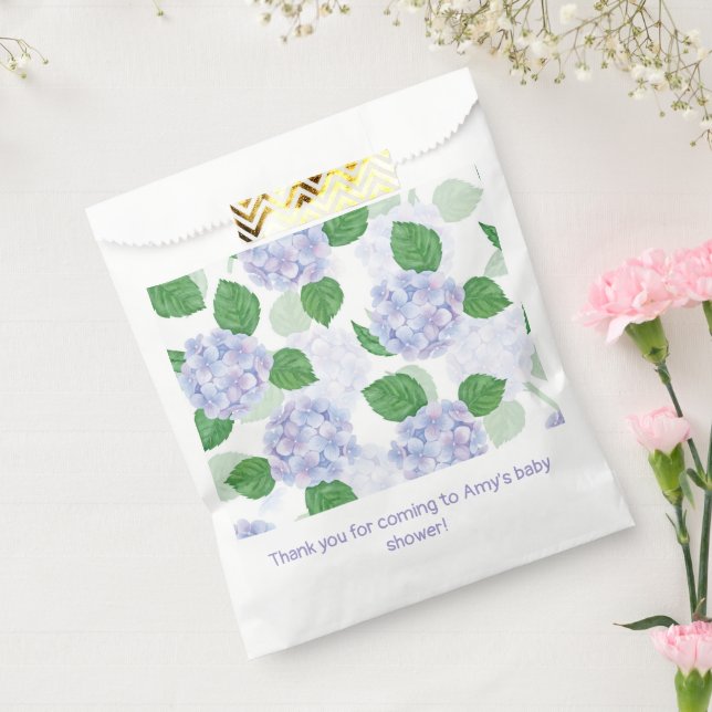 Sachets En Papier Hydrangea Floral Aquarelle Bleu rose (Scellé)