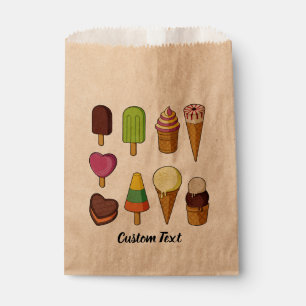 Sachets En Papier Icônes de glace