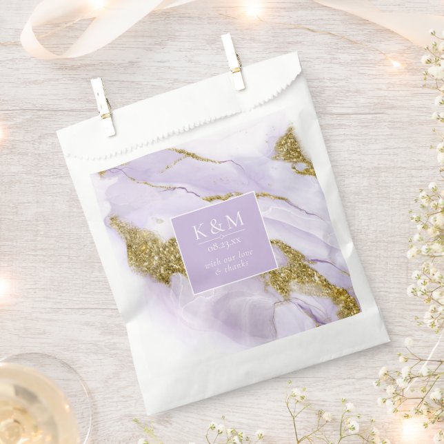 Sachets En Papier ID Abstrait Lavande d'encre Lux990 (Coupé)