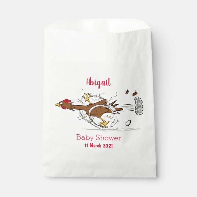 Sachets En Papier Illustration amusante de poulet cool (Devant)