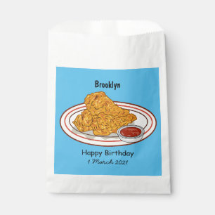 Sachets En Papier Illustration de dessin animé sur le poulet frit