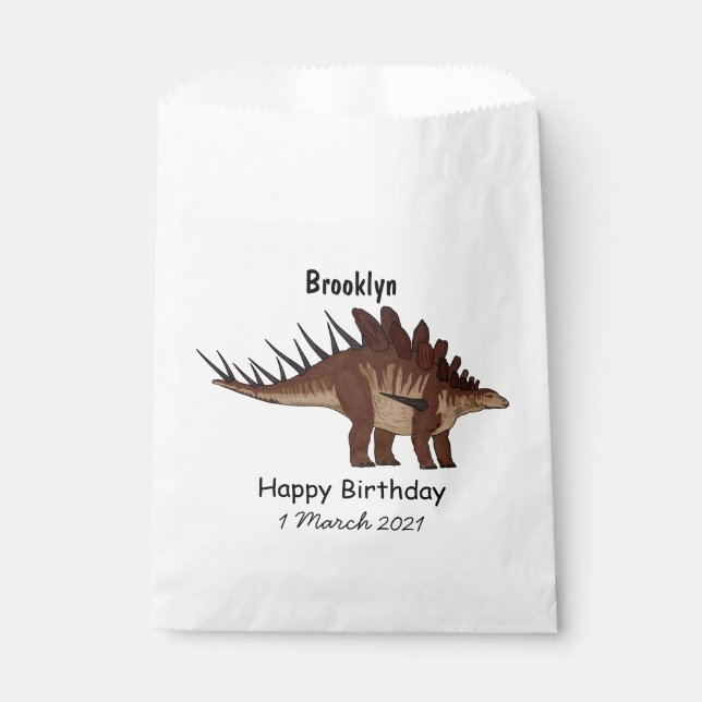 Sachets En Papier Illustration de Kentrosaurus (Devant)