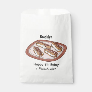 Sachets En Papier Illustration de l'éclair de chocolat