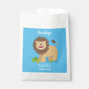 Sachets En Papier Illustration de l'effervescence de lions heureux