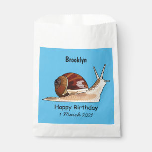 Sachets En Papier Illustration d'escargot