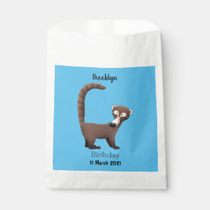Sachets En Papier Illustration drôle curieuse de dessin animé de coa