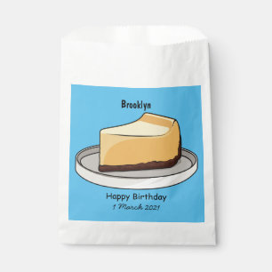 Sachets En Papier Illustration du dessin animé Cheesecake