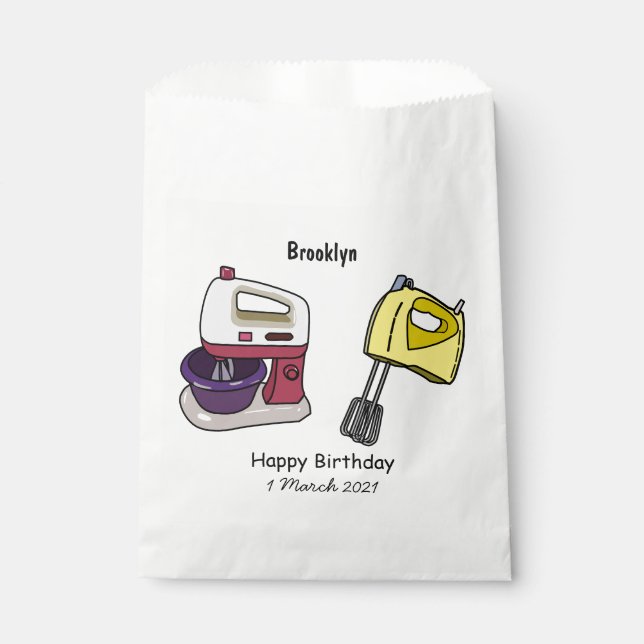 Sachets En Papier Illustration du mixer (Devant)