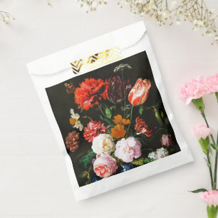 Sachets En Papier Impression d'art botanique floral sombre et lunati