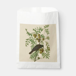 Sachets En Papier Impression d'oiseau Grackle violet d'Audubon Botan