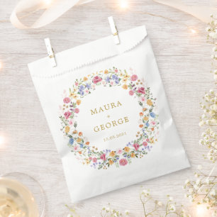 Sachets En Papier Jardin Fleur sauvage coloré Jardin Floral Mariage 