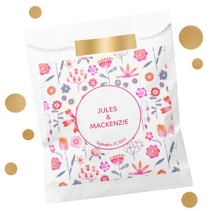 Sachets En Papier Jardin rose moderne Boho