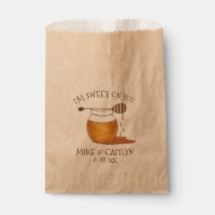 Sachets En Papier Je suis doux sur vous Honey Jar Pot Mariage Fiança