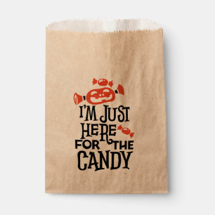 Sachets En Papier Je suis juste ici pour la fête d'Halloween Candy G
