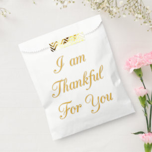 Sachets En Papier Je suis reconnaissant envers vous : une expression