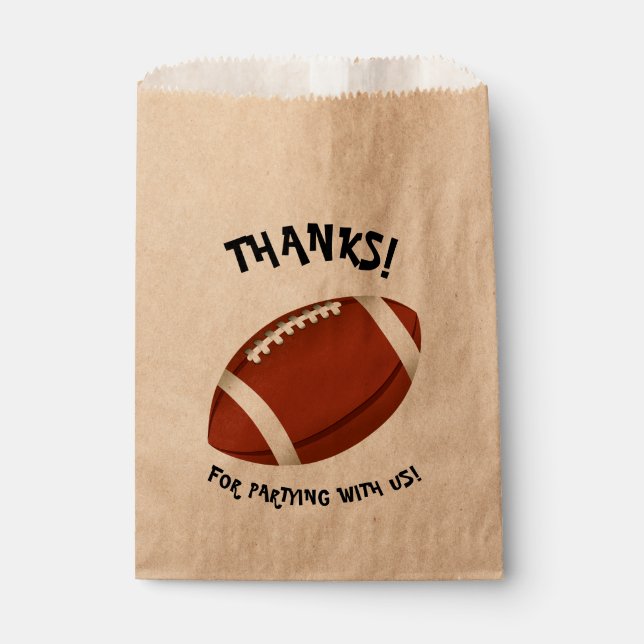 Sachets En Papier Jeu de football Jour Super Sports Van PERSONNALISE (Devant)