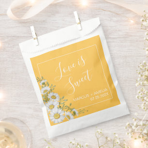 Sachets En Papier Joli Daffodil Jaune & Blanc Mariage de marguerites