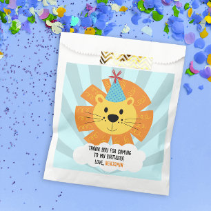 Sachets En Papier Joli Lion avec Casquette de fête d'anniversaire Me