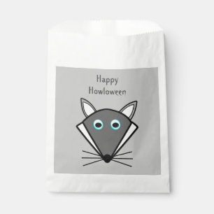 Sachets En Papier Joli loup d'Halloween Trick ou traitement personna