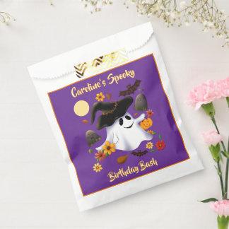 Sachets En Papier Joli tour de fantôme sorcière ou traiter cimetière