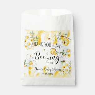 Sachets En Papier Jolie Abeilles de Miel Jaune Floral Baby shower d'
