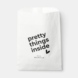 Sachets En Papier Jolies choses à l'intérieur, minimaliste, coutum
