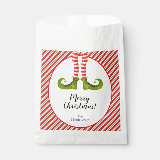 Sachets En Papier Jolly Christmas Elf Legs (Devant)