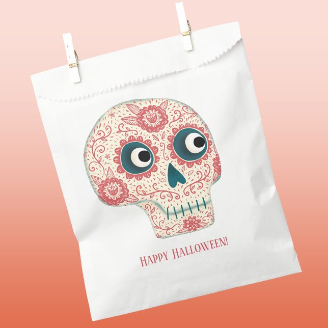 Sachets En Papier Jour du crâne de sucre de l'Halloween mort (Créateur téléchargé)