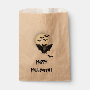 Sachets En Papier Joyeuse chauve-souris d'Halloween