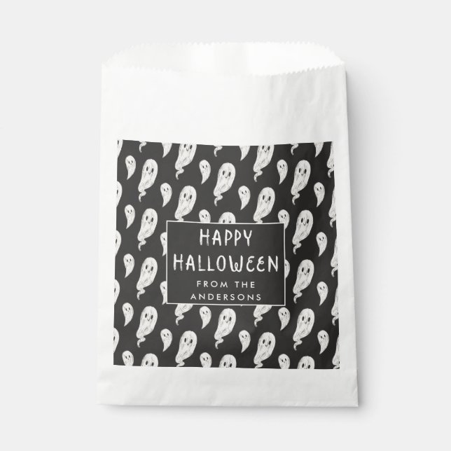 Sachets En Papier Joyeuse fête d'Halloween cadeau sac cadeau (Devant)