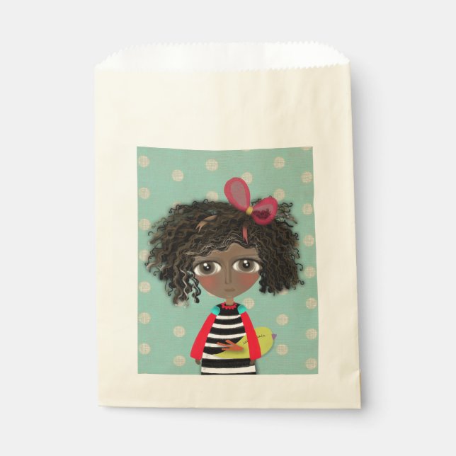 Sachets En Papier Joyeuse poupée d'anniversaire Soleil baisé Peau (Devant)