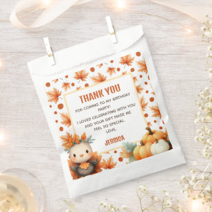 Sachets En Papier Joyeux Action de grâce de dinde mignonne pour 1er