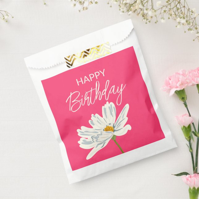 Sachets En Papier Joyeux anniversaire pendant l'été Fleur Artistique (Scellé)