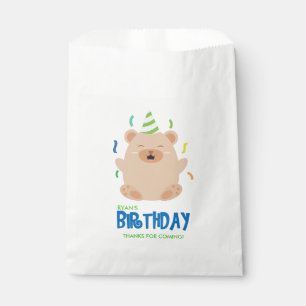 Sachets En Papier Joyeux Chien de la fête d'anniversaire de l'enfant
