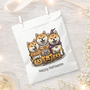 Sachets En Papier Joyeux Chiens d'Halloween Shiba Inu
