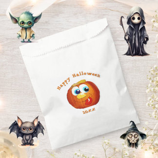 Sachets En Papier Joyeux Halloween avec un citrouile Goofy Jack-O-La