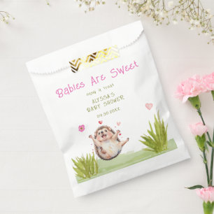 Sachets En Papier Joyeux Hérisson Jardin Jeu Baby shower doux