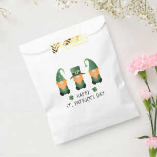 Sachets En Papier Joyeux Jour de la Saint Patrick Gnomes Green Orang