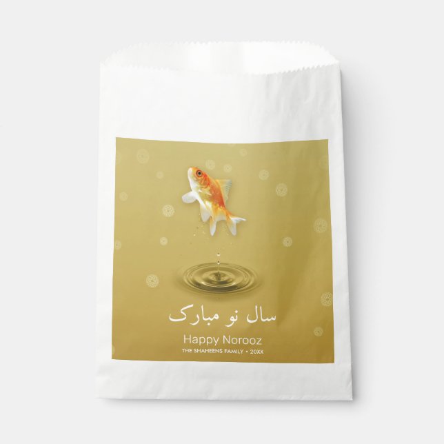 Sachets En Papier Joyeux Nouvel An persan Norooz Fish (Devant)
