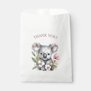 Sachets En Papier Joyeux premier anniversaire aquarelle Koala